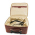 Varsavia - Leather pilot case with two wheels